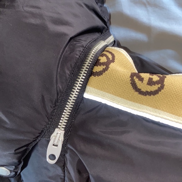 GG jacquard nylon padded jacket - Picture 4 of 6